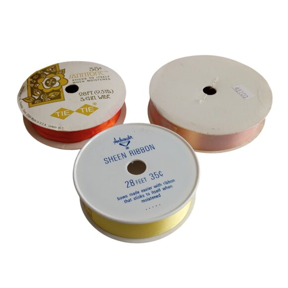 🎯 10 for $10 / 3 Rolls of Vintage Ribbon - Picture 2 of 8